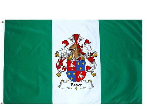Pader family crest coat of arms flag