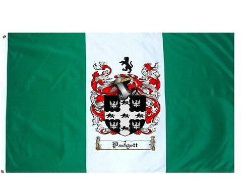 Padgett family crest coat of arms flag