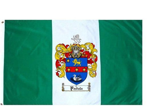 Padula family crest coat of arms flag