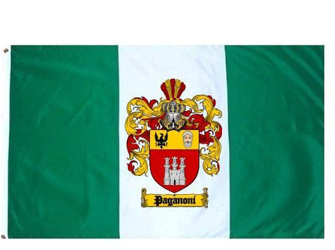 Paganoni family crest coat of arms flag