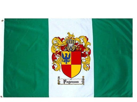 Pagenam family crest coat of arms flag