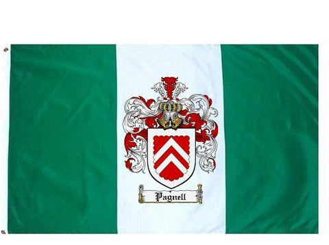 Pagnell family crest coat of arms flag