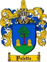 Paletta coat of arms family crest download