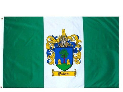 Paletta family crest coat of arms flag