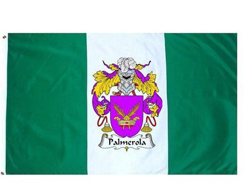 Palmerola family crest coat of arms flag