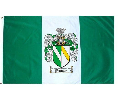 Pantano family crest coat of arms flag