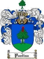 Pantina coat of arms family crest download