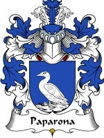 Paparona coat of arms family crest download