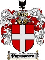 Papasodero coat of arms family crest download