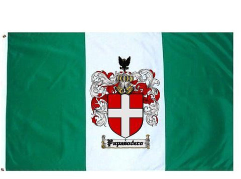 Papasodero family crest coat of arms flag