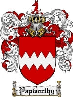 Papworthy coat of arms family crest download