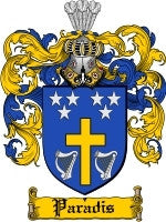 Paradis coat of arms family crest download