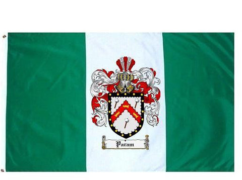 Param family crest coat of arms flag