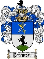 Parenteau coat of arms family crest download