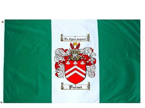 Parnel family crest coat of arms flag