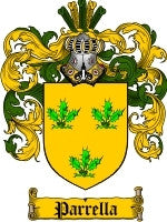 Parrella coat of arms family crest download