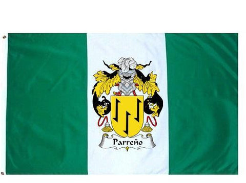 Parreno family crest coat of arms flag