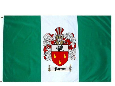 Parrett family crest coat of arms flag