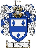 Parrey coat of arms family crest download