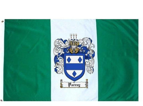 Parrey family crest coat of arms flag