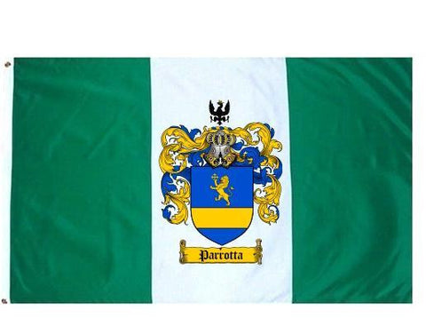 Parrotta family crest coat of arms flag