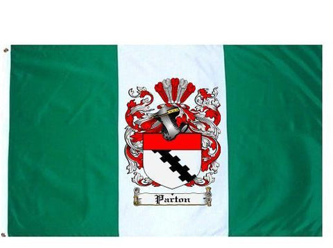 Parton family crest coat of arms flag