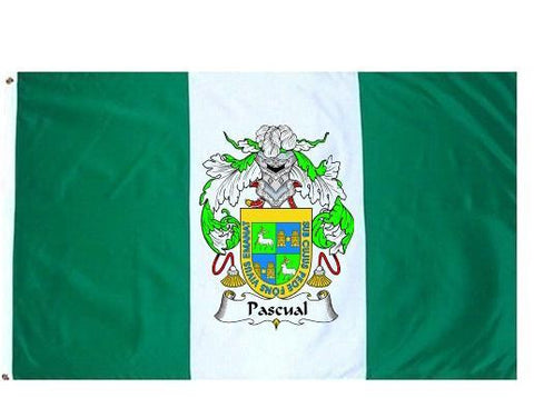 Pascual family crest coat of arms flag