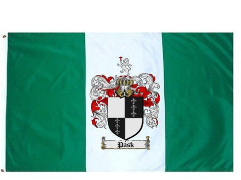 Pask family crest coat of arms flag