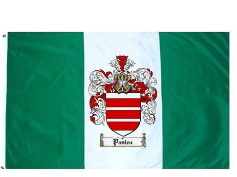 Pasleu family crest coat of arms flag