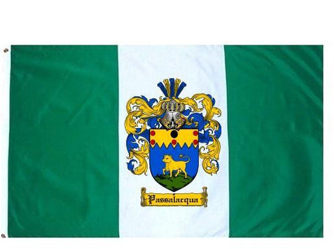 Passalacqua family crest coat of arms flag
