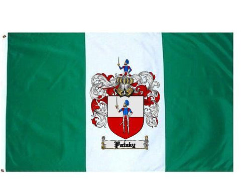 Pataky family crest coat of arms flag