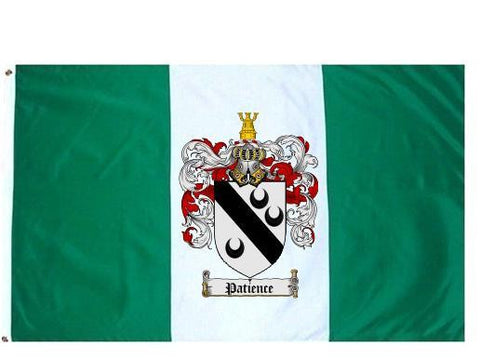 Patience family crest coat of arms flag