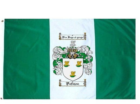 Patison family crest coat of arms flag
