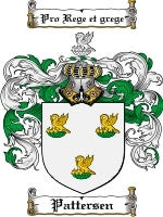 Pattersen coat of arms family crest download