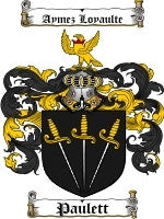 Paulett coat of arms family crest download