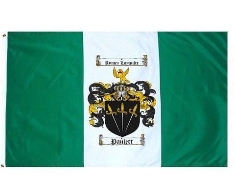 Paulett family crest coat of arms flag