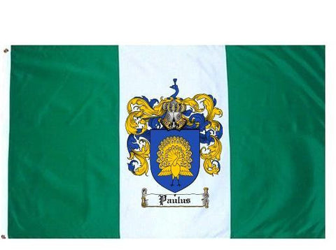 Paulus family crest coat of arms flag