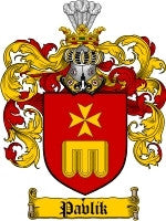 Pavlik coat of arms family crest download