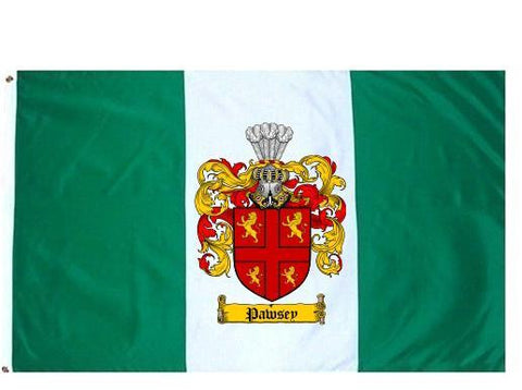 Pawsey family crest coat of arms flag