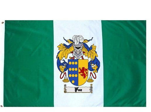 Paz family crest coat of arms flag