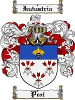 Peal coat of arms family crest download