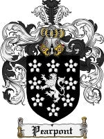 Pearpont coat of arms family crest download