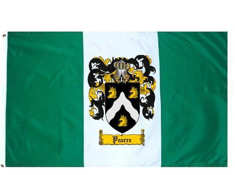 Pearre family crest coat of arms flag