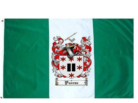 Pearse family crest coat of arms flag