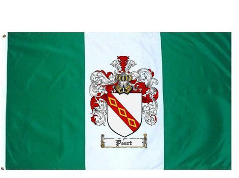 Peart family crest coat of arms flag