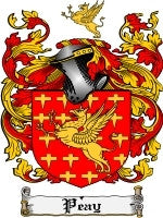 Peay coat of arms family crest download