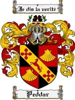 Peddar coat of arms family crest download