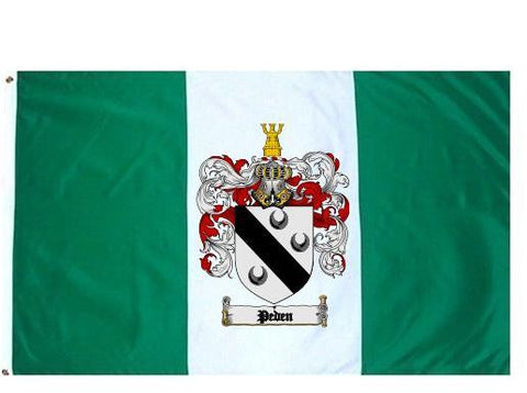Peden family crest coat of arms flag