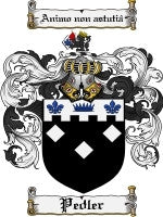 Pedler coat of arms family crest download