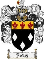 Pedley coat of arms family crest download